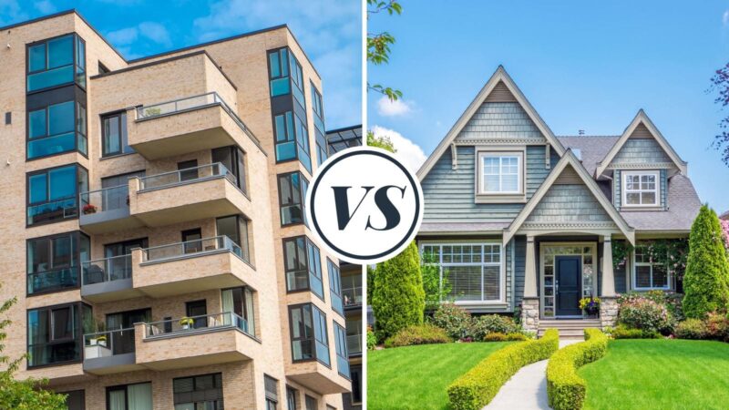 Apartment vs Single Family Home 800x450 - Renting an Apartment vs. a House with a Yard in the United States: Factors to Consider