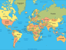 world map 260x195 - DV Lottery 2025 Eligible Countries: Know Where Applications Will Be Accepted