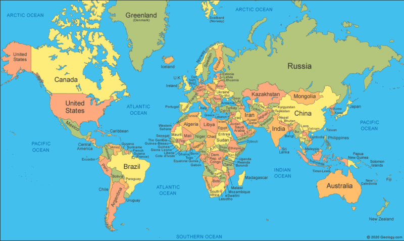 world map 800x477 - DV Lottery 2025 Eligible Countries: Know Where Applications Will Be Accepted